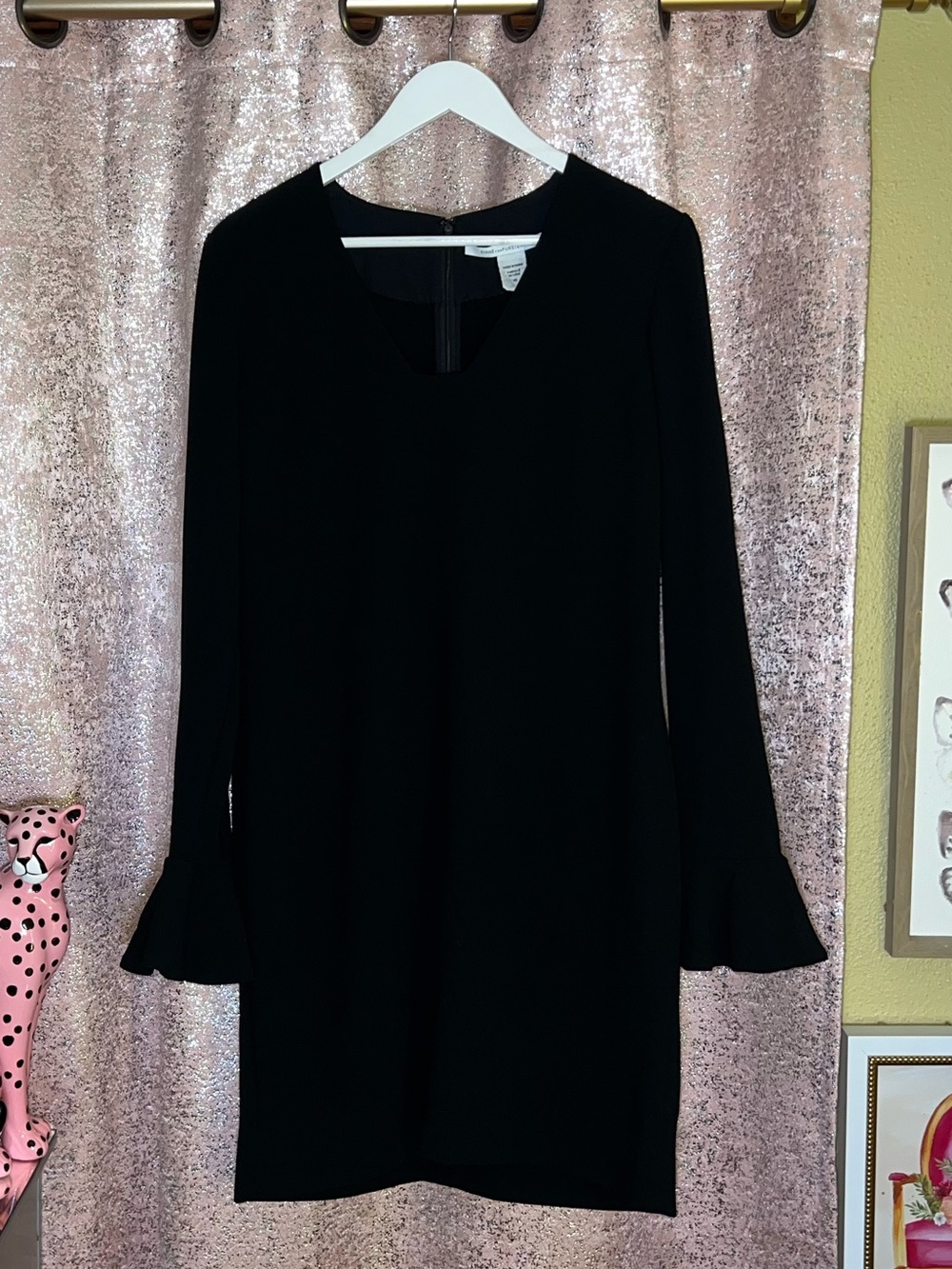 NWOT Diane Von Furstenberg Black Hazina Dress